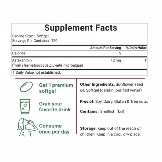 SunKiss™ Astaxanthin 12 mg